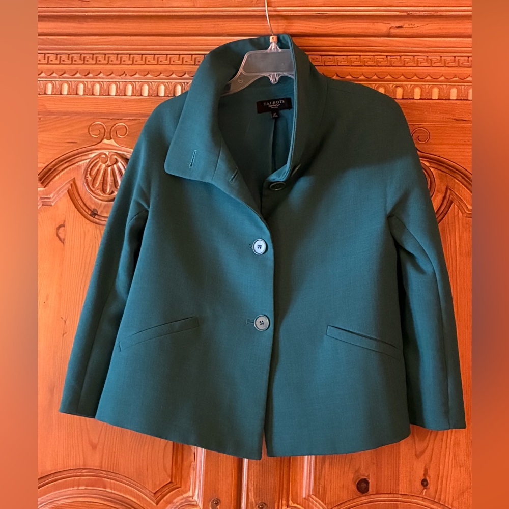 Talbots 6p green blazer/jacket